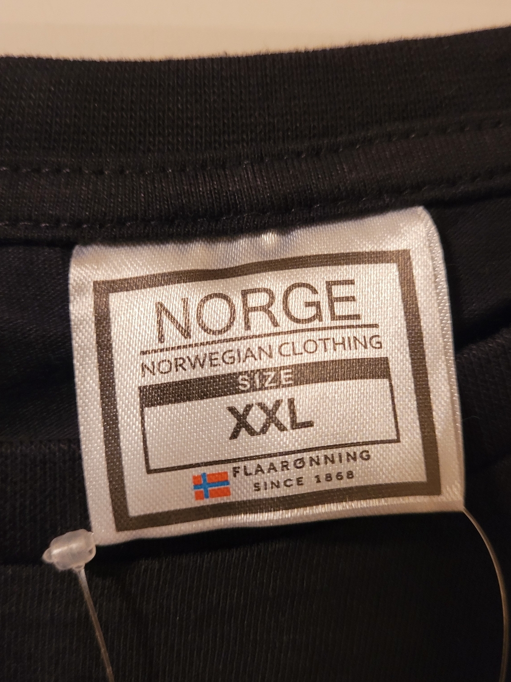 NWT Norge Norwegian Men's Black Graphic Crew Neck T‑Shirt  Flaaronning Size XXL - Picture 3 of 10